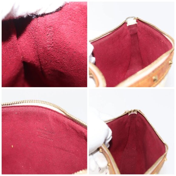 LOUIS VUITTON Multicolor Pochette Accessoires Pouch White M92649 LV Auth 144020 - Picture 15 of 16